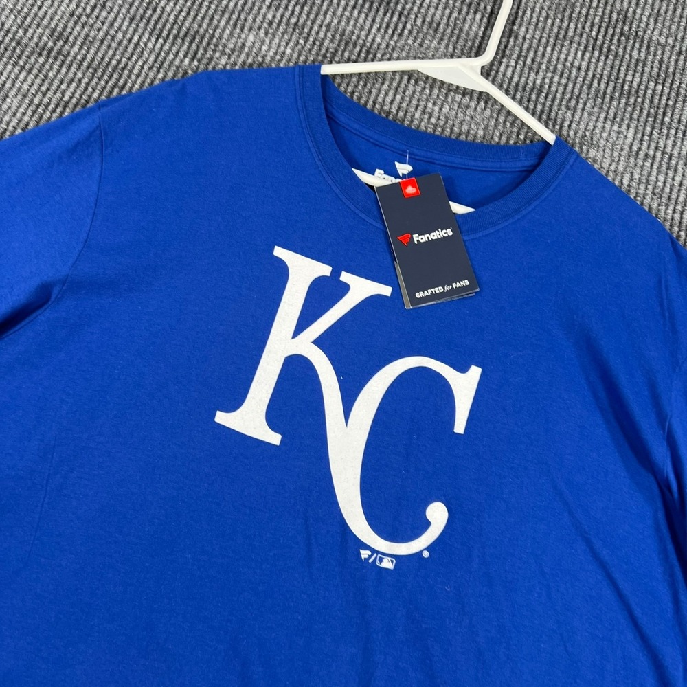 Kansas City Royals Shirt Mens XL Extra Large Blue Short Sleeve Crew MLB New